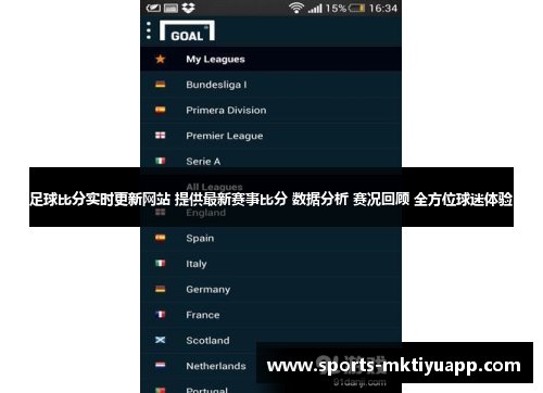 足球比分实时更新网站 提供最新赛事比分 数据分析 赛况回顾 全方位球迷体验