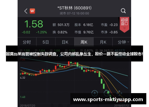 因莫比莱高管被控制失踪调查，公司内部乱象丛生，股价一蹶不振惊动全球股市！
